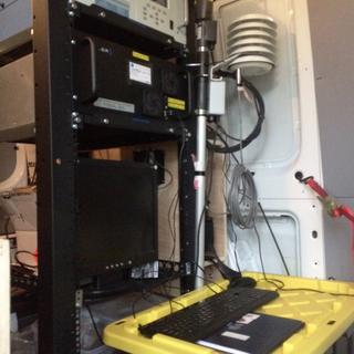 Mass spectrometer inside the van